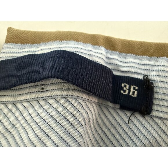 Incotex Mens Super 100s High Comfort Trousers Wool Pants Size 36 Beige - Picture 7 of 10